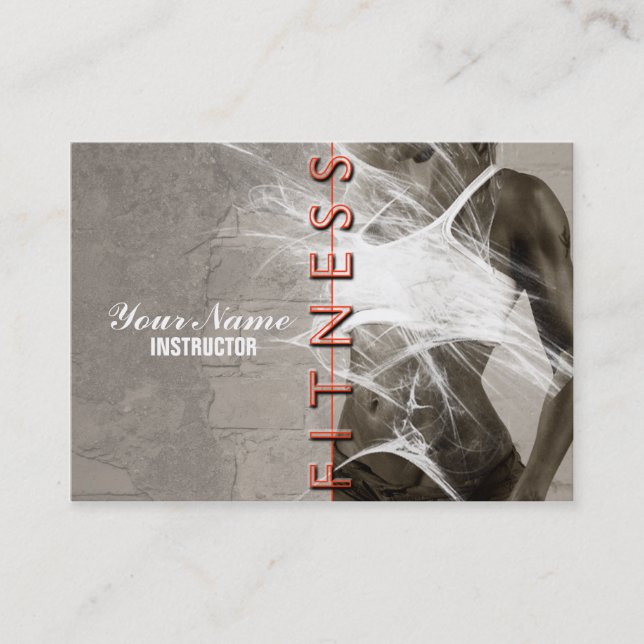 Miss Fitness - Business-, Zeitplan-Karte Visitenkarte (Vorderseite)