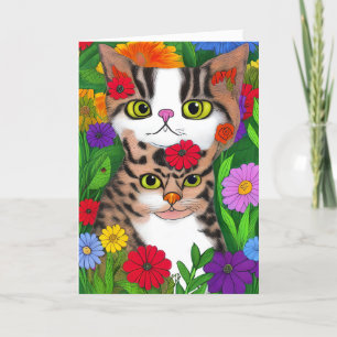 Miss   Freundschaft Whimsical Cat Karte