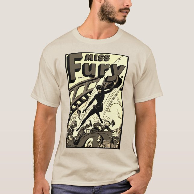 Miss Fury Comic T - Shirt (Vorderseite)