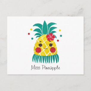 Miss Hawaiian Pineaple Postkarte