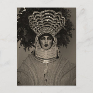 Miss Hryggur Portraitkarte Postkarte