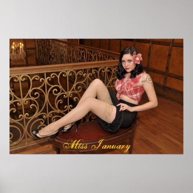 Miss Januar-Poster Poster (Vorne)