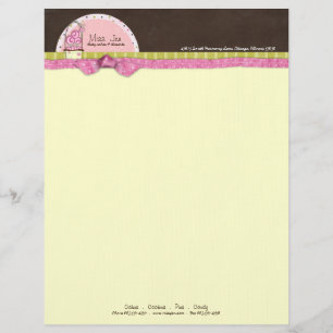 Miss. Jen Basket Letterhead Briefbogen
