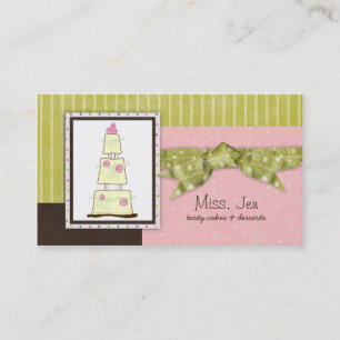Miss. Jen Cake Business Cards Visitenkarte