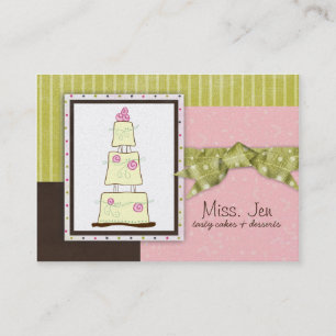Miss. Jen Cake Chubby Business Cards Visitenkarte