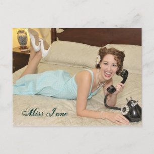 Miss June-Postcard Postkarte