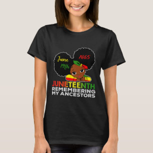 Miss Juneteenth erinnert meine Vorfahren Black Gir T-Shirt