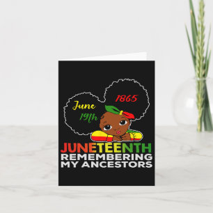 Miss Juneteenth Ich erinnere mich an meine Vorfahr Karte