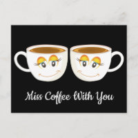Miss Kaffee mit dir Schwarz mit Kaffeekuppen