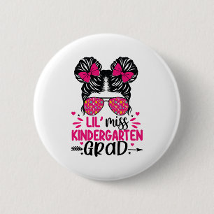 Miss Kindergarten Grad Abschluss Graduated Girls Button