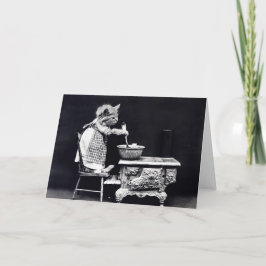 Miss Kitten Cooking Karte