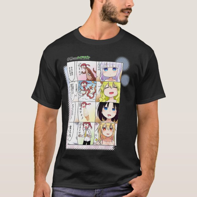 Miss Kobayashi Dragon Maid, wenn Miss Kobayashi wa T-Shirt (Vorderseite)