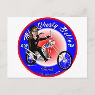 Miss Liberty Belle Postkarte