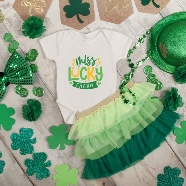 Miss Lucky Charm St. Patrick's Day Baby Strampler (Von Creator hochgeladen)