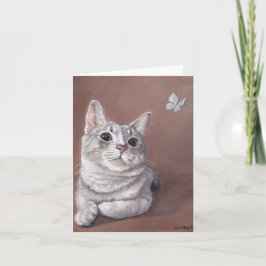 Miss Maggie Kitty Cat Art Note Card Karte