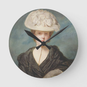 Miss Mary Hickey, 1770 (oil on canvas) Runde Wanduhr