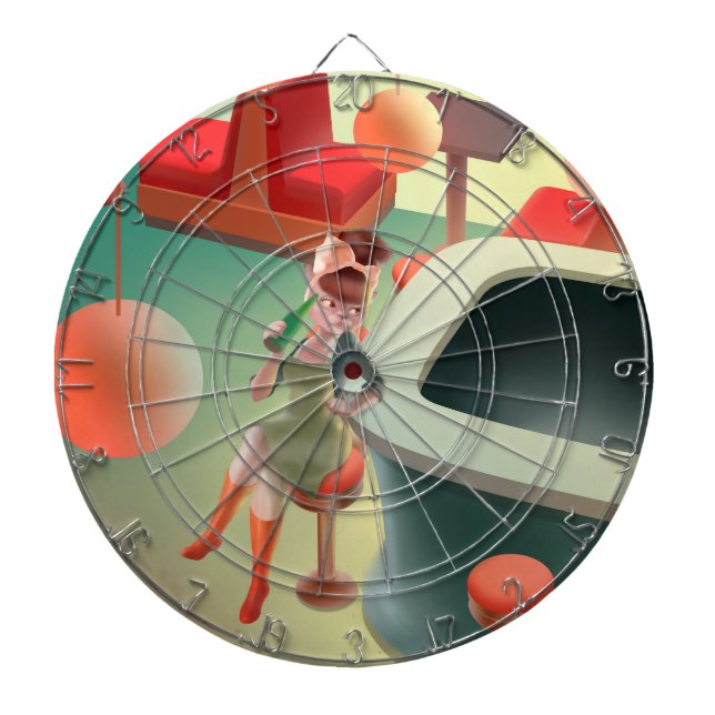 Miss Meow - Bar für späte Nacht Dartscheibe (vorne)