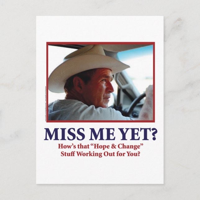 Miss mich doch? postkarte (Vorderseite)