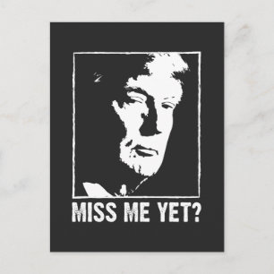 Miss mich noch trump anti Biden Postkarte