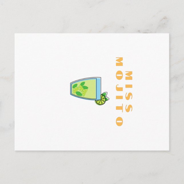Miss Mojito Postkarte (Vorderseite)