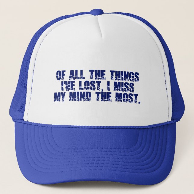 Miss My Mind Hut Truckerkappe (Vorderseite)