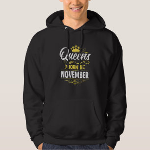 Miss November Grafik T-Shirt Diese Königin war Geb Hoodie