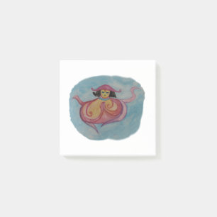 Miss Octopodia Meditation, Art Notes Post-it Klebezettel