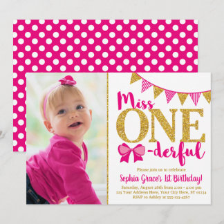 Miss ONEderful Einladung