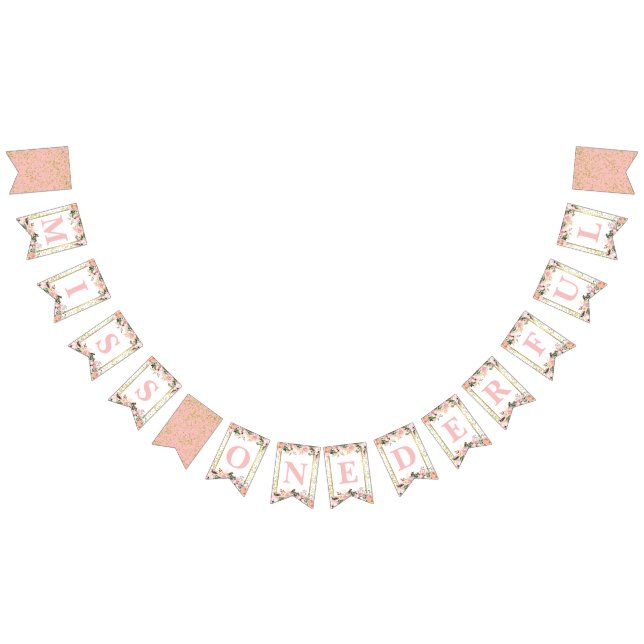 Miss ONEderful First Birthday Banner (Alle)