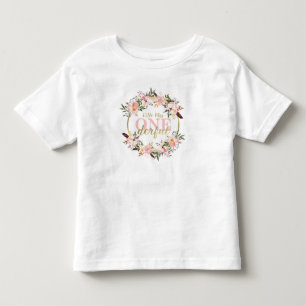 Miss ONEderful Geburtstags-Shirt, Boho, Floral Kleinkind T-shirt