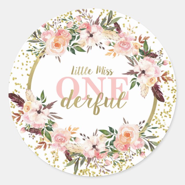 Miss ONEderful Sticker (Vorderseite)