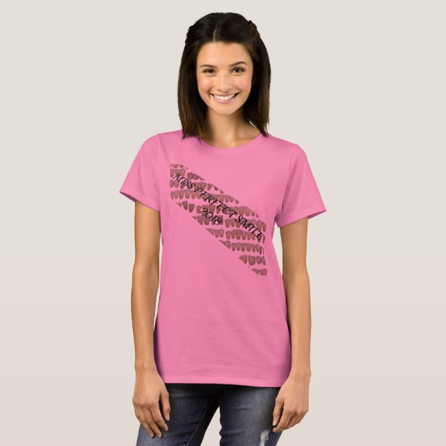 MISS PERFECT SMILE TEETH AWARD BANNER DENTAL T-Shirt (Vorne ganz)