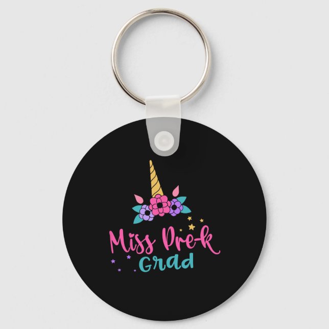 Miss Pre-k Grad Abschluss Mädchen Schlüsselanhänger (Vorderseite)