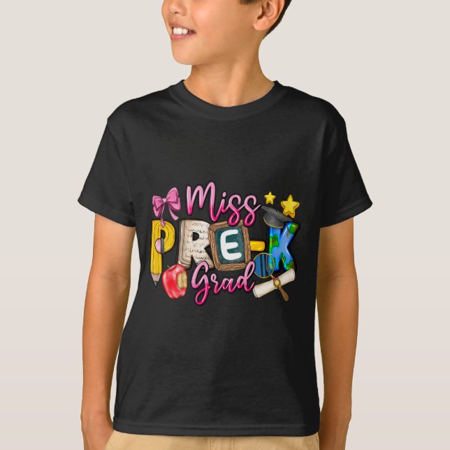 Miss Pre-k Grad Abschluss Shirt Girl Kid (Vorderseite)