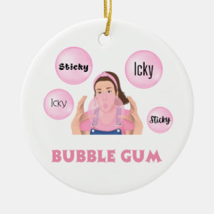 Miss Rachel Ornament - Icky Stick, Bubblegum