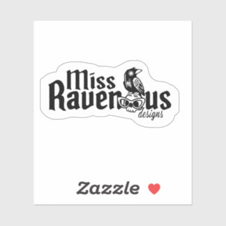 Miss Ravenous Designs Logo-Aufkleber Aufkleber