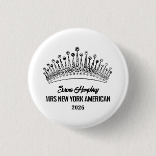 Miss Schönheitskönigin Button Gewinner Krone Pin