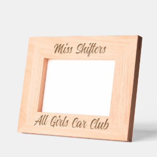 Miss Shifters Picture Frame Geätzte Rahmen