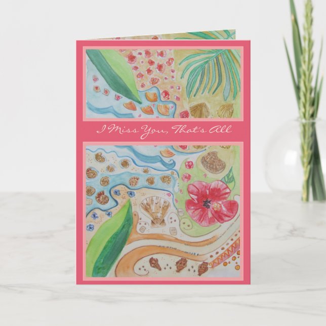 Miss Sie denken, Sie senden hässliche Grüße Karte (Vorderseite)