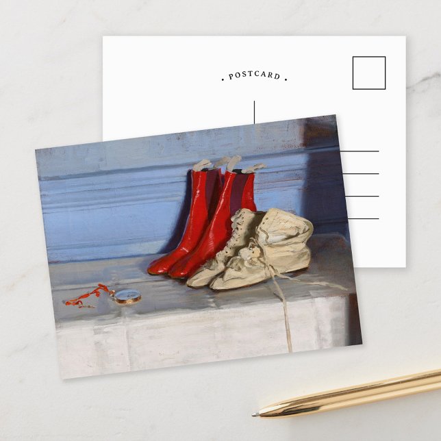 Miss Simpsons Stiefel | William Nicholson Postkarte (Von Creator hochgeladen)