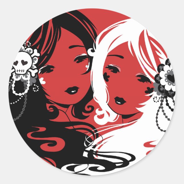 Miss Sugar und Miss Cyanide Stickers (Vorderseite)