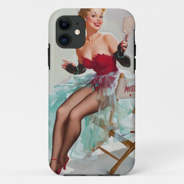 Miss Sylvania Button-Up Girl Case-Mate iPhone Hülle (Rückseite)
