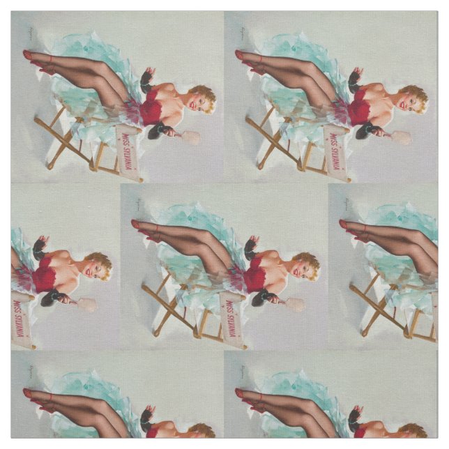 Miss Sylvania Button-Up Girl Stoff (Muster)