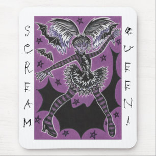 Miss Teen Halloween "Scream Queen" -Mauspad weiß Mousepad