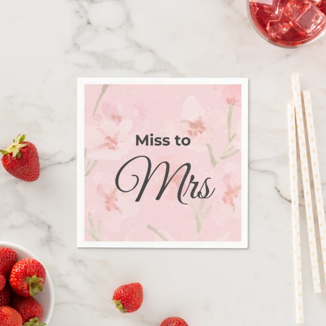 Miss to Mrs. Papiertücher Serviette (Beispiel)