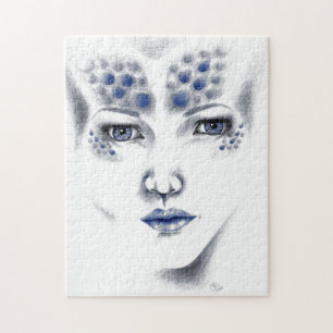 Miss Universe Alien Lady Sci-fi Fantasy Horror Art Puzzle