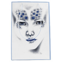 Miss Universe Beautiful Alien Woman Original Art