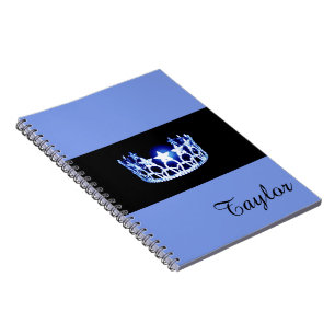 Miss USA Blue Crown Notebook - Individuelle Name Notizblock