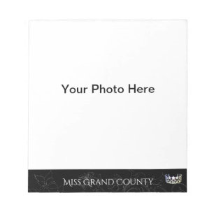Miss USA Blühte Silver Crown Autograph Pad Notizblock