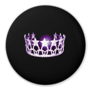 Miss USA Lilac Crown Keramik Cabinet Knob Keramikknauf